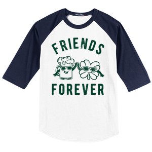 FRIENDS FOREVER BEER AND CLOVER Baseball Sleeve Shirt