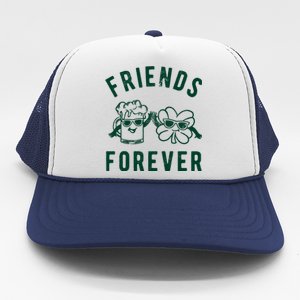 FRIENDS FOREVER BEER AND CLOVER Trucker Hat