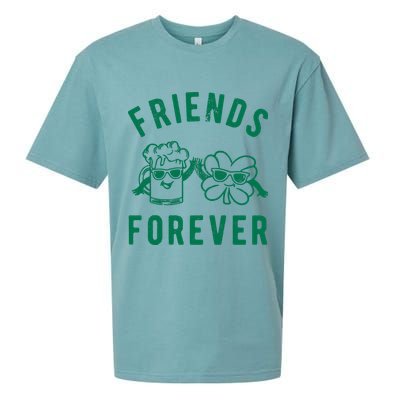 FRIENDS FOREVER BEER AND CLOVER Sueded Cloud Jersey T-Shirt