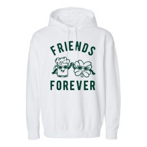 FRIENDS FOREVER BEER AND CLOVER Garment-Dyed Fleece Hoodie