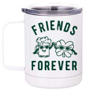 FRIENDS FOREVER BEER AND CLOVER 12 oz Stainless Steel Tumbler Cup