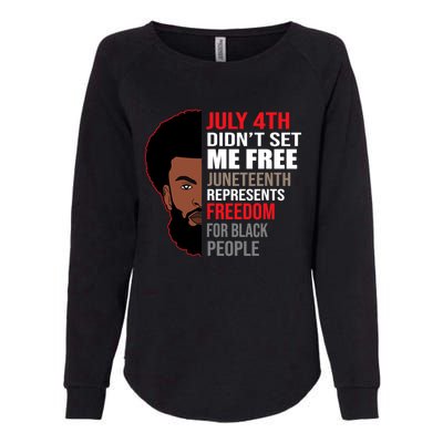 Freedom For Black People Juneteenth Gift Womens California Wash Sweatshirt