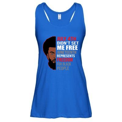 Freedom For Black People Juneteenth Gift Ladies Essential Flowy Tank