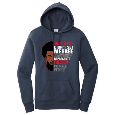 Freedom For Black People Juneteenth Gift Women's Pullover Hoodie