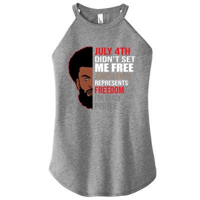 Freedom For Black People Juneteenth Gift Women's Perfect Tri Rocker Tank