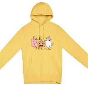 Funny Fab Boo Lous Pumpkin Halloween Retro Gift Premium Pullover Hoodie