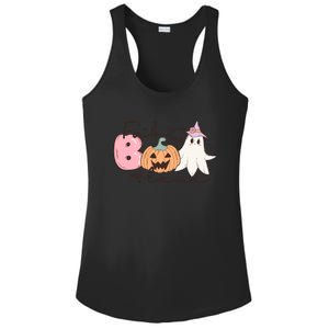 Funny Fab Boo Lous Pumpkin Halloween Retro Gift Ladies PosiCharge Competitor Racerback Tank