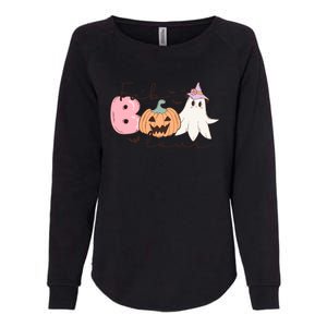 Funny Fab Boo Lous Pumpkin Halloween Retro Gift Womens California Wash Sweatshirt