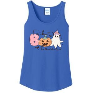 Funny Fab Boo Lous Pumpkin Halloween Retro Gift Ladies Essential Tank