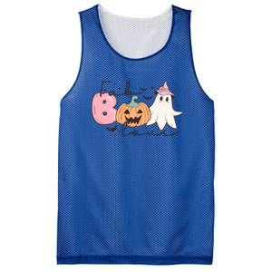 Funny Fab Boo Lous Pumpkin Halloween Retro Gift Mesh Reversible Basketball Jersey Tank