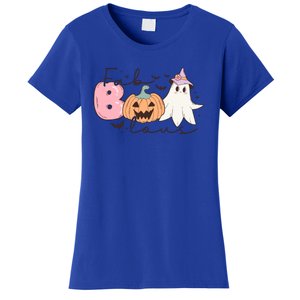 Funny Fab Boo Lous Pumpkin Halloween Retro Gift Women's T-Shirt