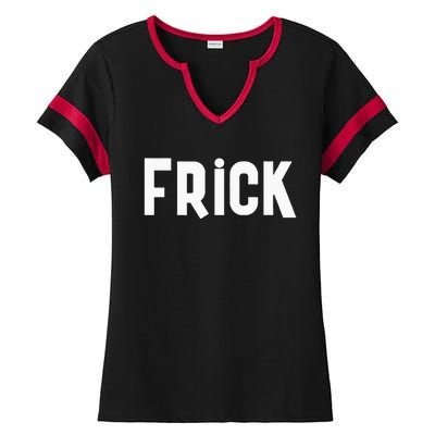 Frick Funny Best Friend Buddy Partner In Crime Matching Ladies Halftime Notch Neck Tee