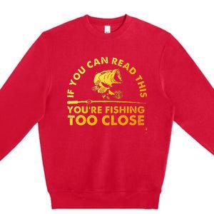 Funny Fishing Bass Fishing Lover Premium Crewneck Sweatshirt