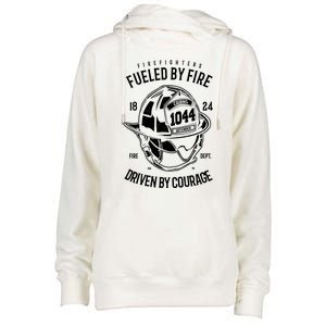 Firefighters Fulled By Fire Womens Funnel Neck Pullover Hood