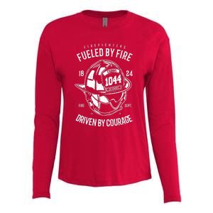 Firefighters Fulled By Fire Womens Cotton Relaxed Long Sleeve T-Shirt