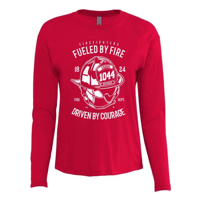 Firefighters Fulled By Fire Womens Cotton Relaxed Long Sleeve T-Shirt