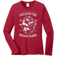 Firefighters Fulled By Fire Ladies Long Sleeve Shirt