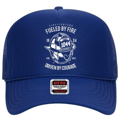 Firefighters Fulled By Fire High Crown Mesh Back Trucker Hat