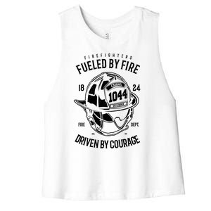 Firefighters Fulled By Fire Women's Racerback Cropped Tank