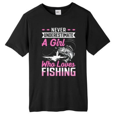 Funny Fishing Bass Fish Fisherman Gifts Tall Fusion ChromaSoft Performance T-Shirt