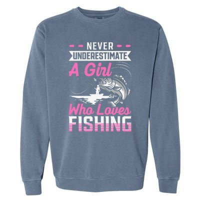 Funny Fishing Bass Fish Fisherman Gifts Garment-Dyed Sweatshirt