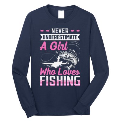 Funny Fishing Bass Fish Fisherman Gifts Long Sleeve Shirt