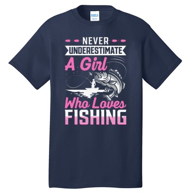 Funny Fishing Bass Fish Fisherman Gifts Tall T-Shirt