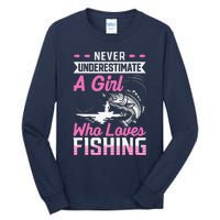 Funny Fishing Bass Fish Fisherman Gifts Tall Long Sleeve T-Shirt