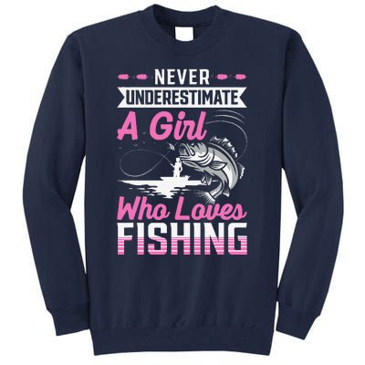 Funny Fishing Bass Fish Fisherman Gifts Tall Sweatshirt