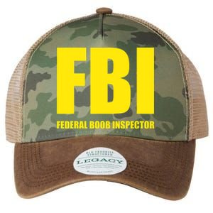 FBI Federal Boob Inspector Funny Saying Dad Joke Legacy Tie Dye Trucker Hat