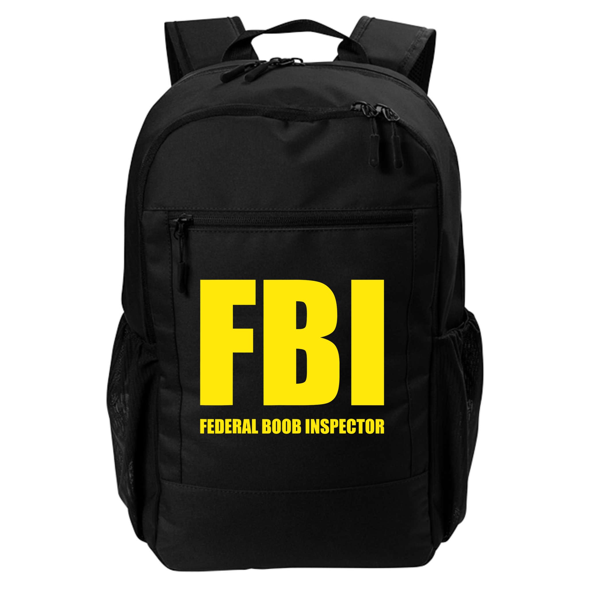 FBI Federal Boob Inspector Funny Saying Dad Joke Backpack