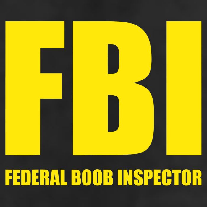 FBI Federal Boob Inspector Funny Saying Dad Joke Adult Drive Performance Visor