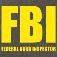 FBI Federal Boob Inspector Funny Saying Dad Joke Cotton Canvas Backpack