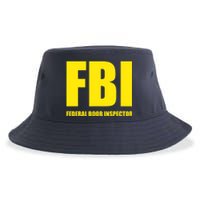 FBI Federal Boob Inspector Funny Saying Dad Joke Sustainable Bucket Hat