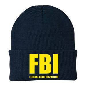 FBI Federal Boob Inspector Funny Saying Dad Joke Knit Cap Winter Beanie