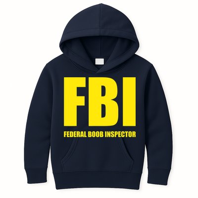 FBI Federal Boob Inspector Funny Saying Dad Joke Kids Hoodie