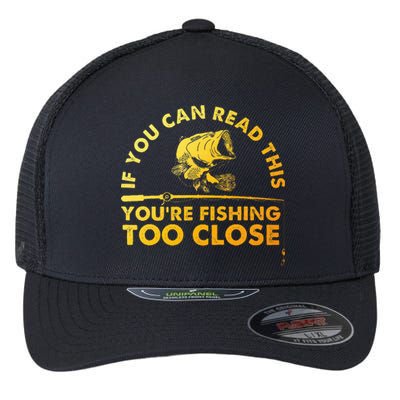 Fishing For Bass Fishing Lover Flexfit Unipanel Trucker Cap