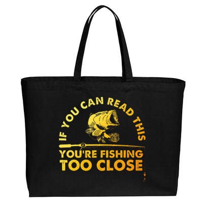 Fishing For Bass Fishing Lover Cotton Canvas Jumbo Tote