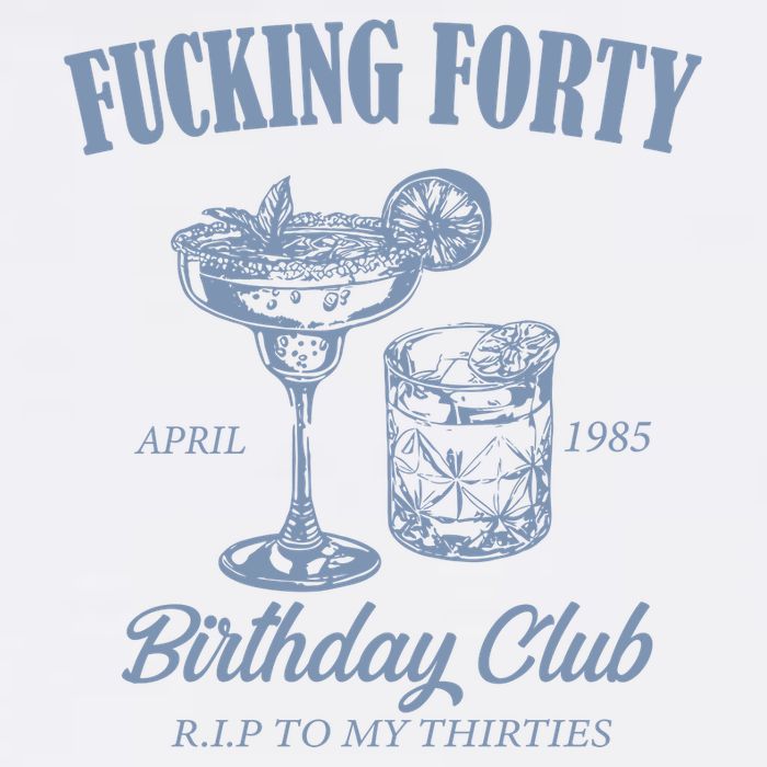 Fucking Forty Birthday Club Funny Flat Bill Trucker Hat