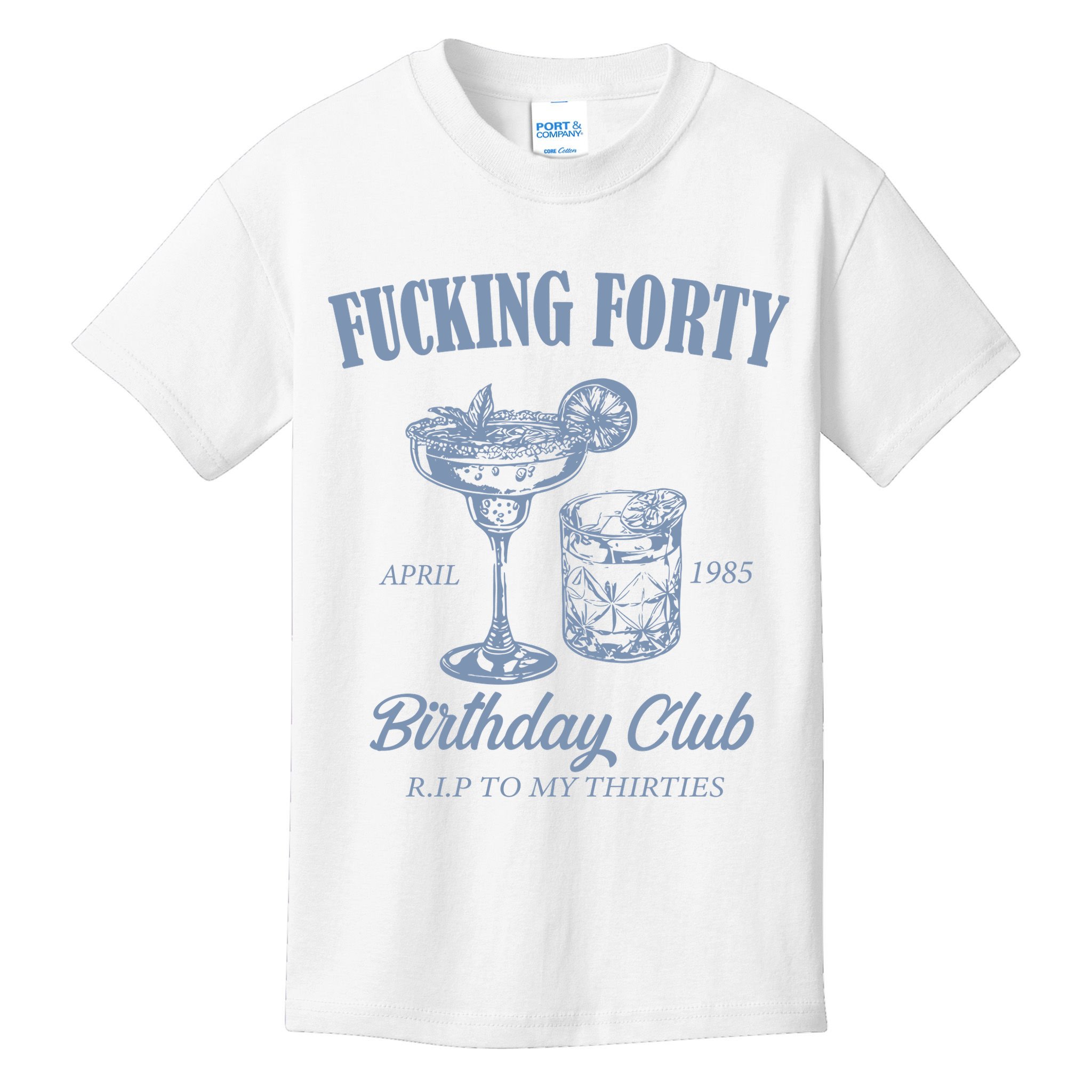 Fucking Forty Birthday Club Funny Kids T-Shirt