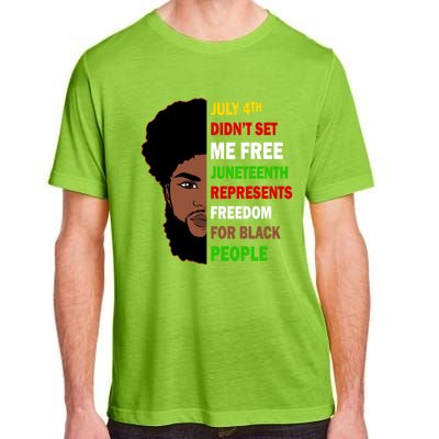 Freedom For Black People Celebrate Juneteenth 1865 Gift Adult ChromaSoft Performance T-Shirt