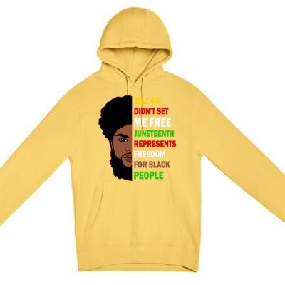 Freedom For Black People Celebrate Juneteenth 1865 Gift Premium Pullover Hoodie