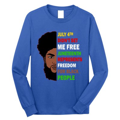 Freedom For Black People Celebrate Juneteenth 1865 Gift Long Sleeve Shirt