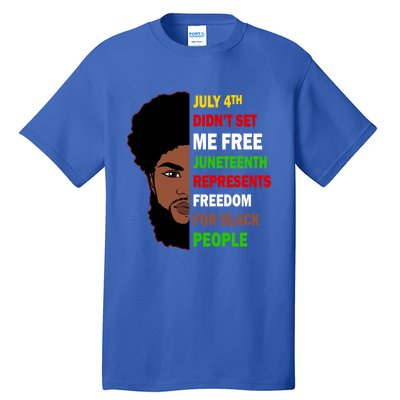 Freedom For Black People Celebrate Juneteenth 1865 Gift Tall T-Shirt