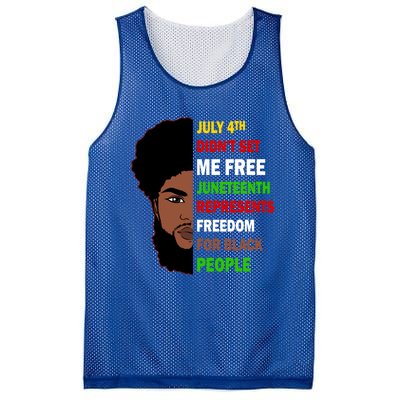 Freedom For Black People Celebrate Juneteenth 1865 Gift Mesh Reversible Basketball Jersey Tank