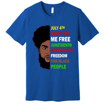 Freedom For Black People Celebrate Juneteenth 1865 Gift Premium T-Shirt