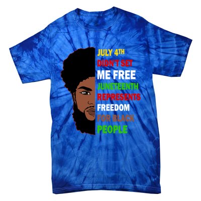 Freedom For Black People Celebrate Juneteenth 1865 Gift Tie-Dye T-Shirt