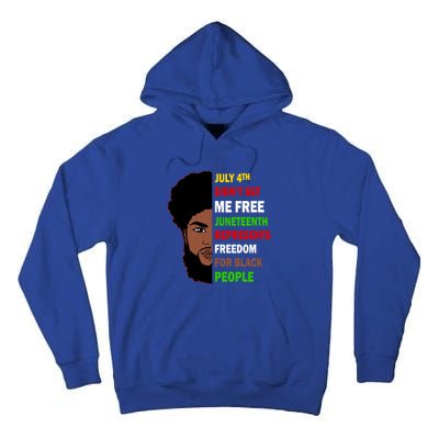 Freedom For Black People Celebrate Juneteenth 1865 Gift Tall Hoodie