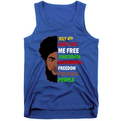 Freedom For Black People Celebrate Juneteenth 1865 Gift Tank Top