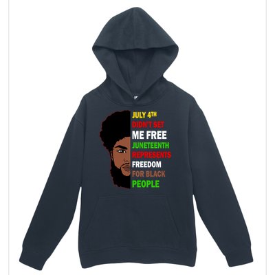 Freedom For Black People Celebrate Juneteenth 1865 Gift Urban Pullover Hoodie